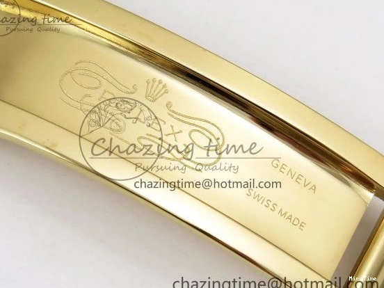 MiroTime 0408 Day Date 40 YG JDF Gain Weight 904L Steel White Roman Dial on President Bracelet VR3255 V Functional 1369